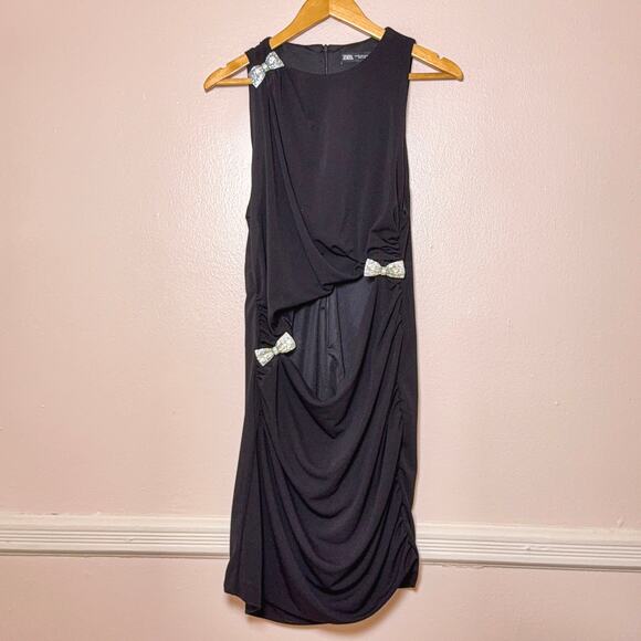 Zara Dresses & Skirts - Zara Jewel Bow Cutout Dress
